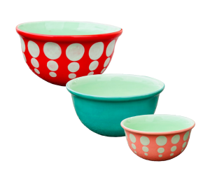 Gilbert Color Me Mine Retro Mixing Bowls